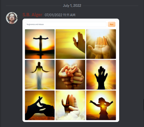 Discord: S.B. Alger: Images representing Christ is Love